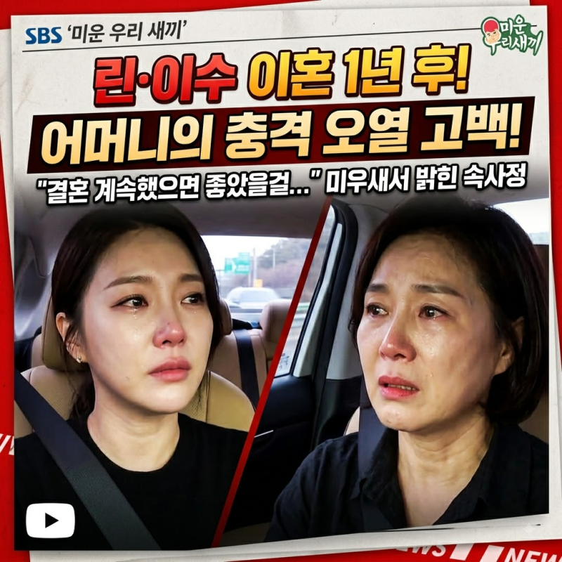 린·이수 이혼, 1년 뒤 나온 뜻밖의 고백