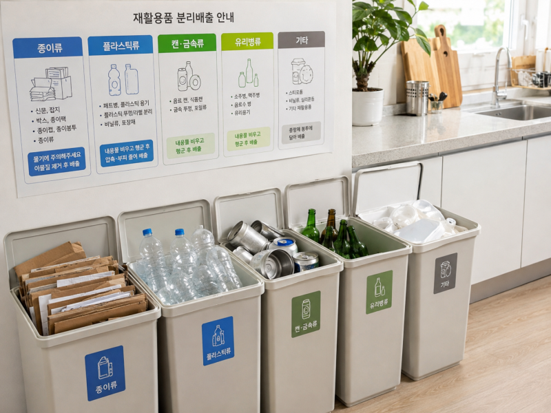 헷갈리기 쉬운 분리수거 품목 구분 기준 및 올바른 배출 요령