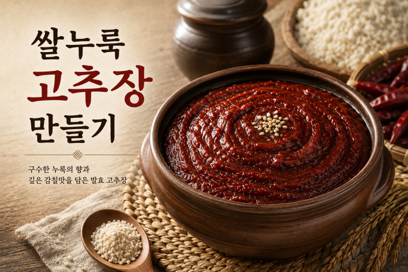 쌀누룩 고추장 만들기, 고추장용 고춧가루부터 농도 맞추기까지