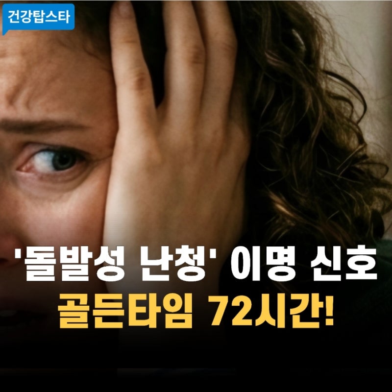 응급 돌발성난청 이명 | 청력손실 및 청력회복 실제 경험(골든타임72시간)