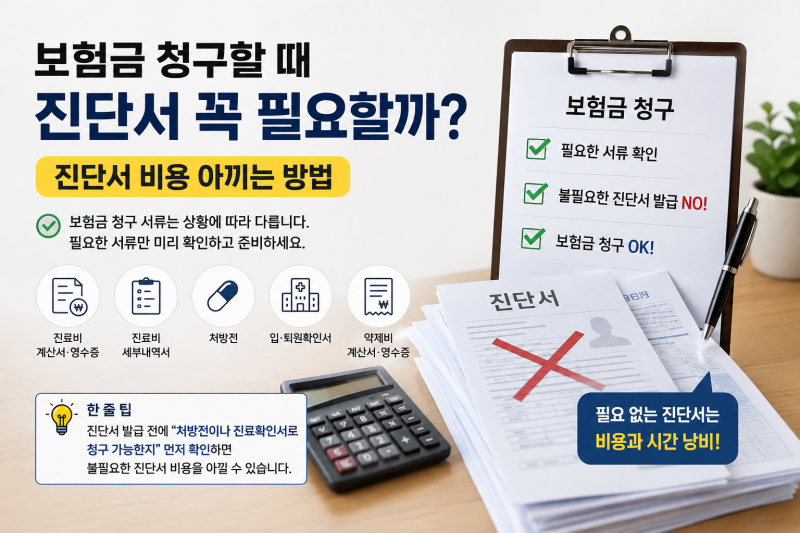 보험금 청구할 때 진단서 꼭 필요할까? ―진단서 비용 아끼는 방법