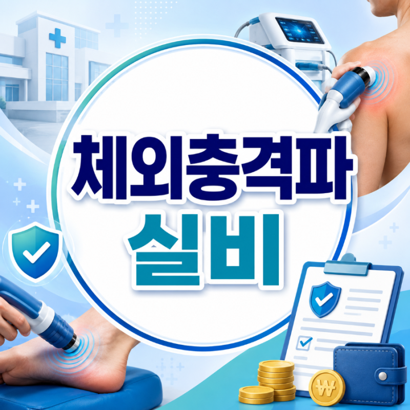체외충격파 실비, 10만원 치료하면 실제 얼마 돌려받을까?