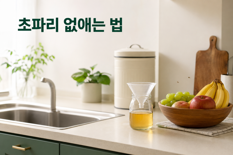 초파리 없애는 법, 식초 트랩보다 먼저 해야 할 5가지