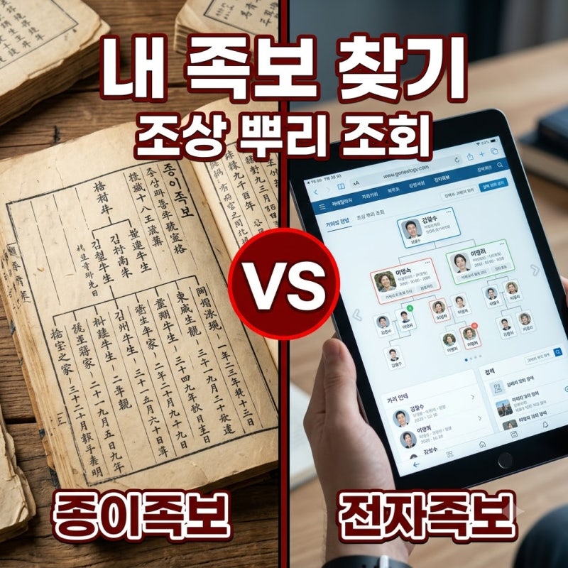 내 족보 찾기 방법 총정리! 인터넷 검색부터 제적등본 조회까지 조상 뿌리 확인하기