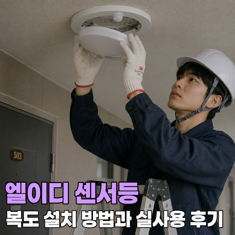 엘이디 센서등 상가 건물 계단에 설치할 때 주의할 점과 사용 후기
