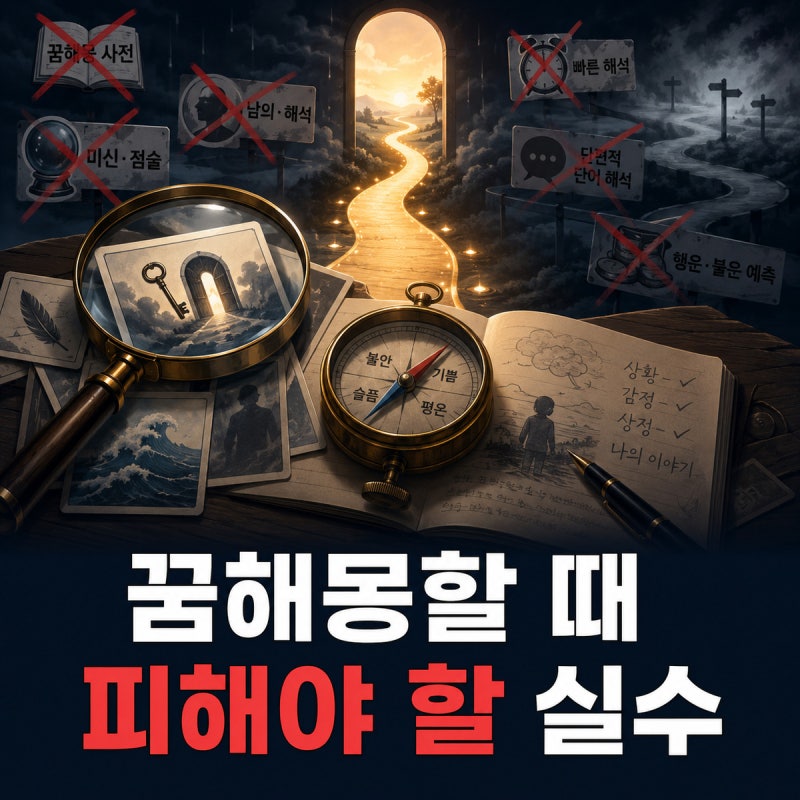꿈해몽을 할 때 피해야 할 대표적인 실수