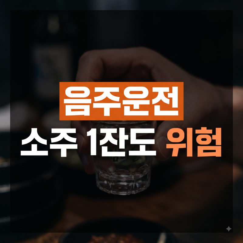 소주 한 잔도 위험 — 음주운전 처벌 기준·면허취소·벌금 완벽 총정리 (2026년 기준)