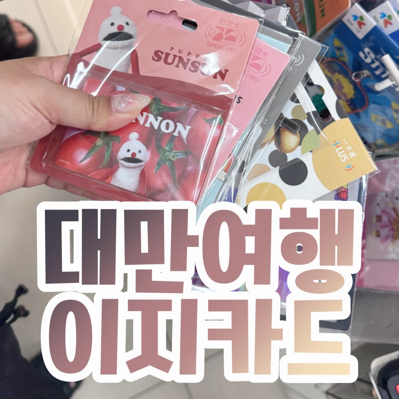 대만 교통카드 이지카드 카드형 키링형 구입방법 충전 사용처 잔액확인