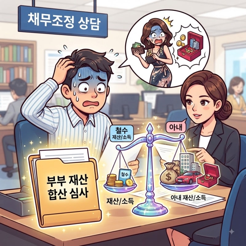 2026 : 채무조정 심사에서 배우자의 소득과 재산도 확인할까?