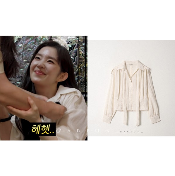아이린 차쥐뿔 옷 블라우스는 아비에무아