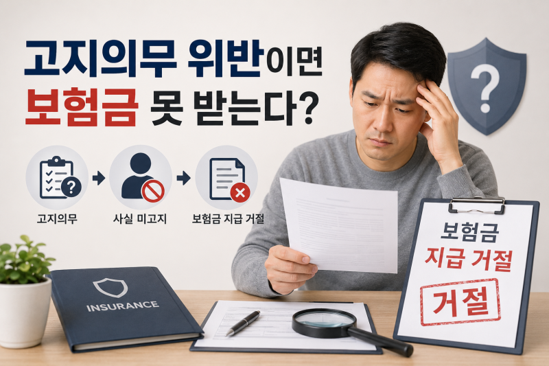 [공지] 고지의무 위반이면 보험금 못 받는다?