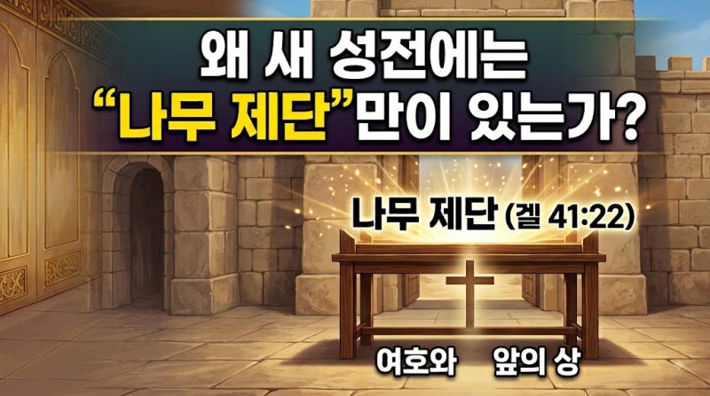 「말씀 피정」: 새 성전의 '성소', '지성소' 그리고 '골방'의 영적 의미