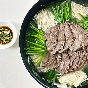 아롱사태 수육전골 육수 레시피 수육전골  소스