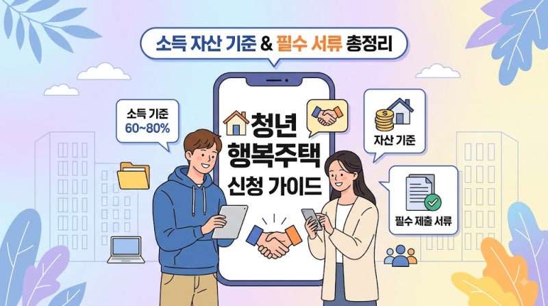 청년 행복주택 신청 자격 소득 자산 기준 및 필수 제출 서류 총정리