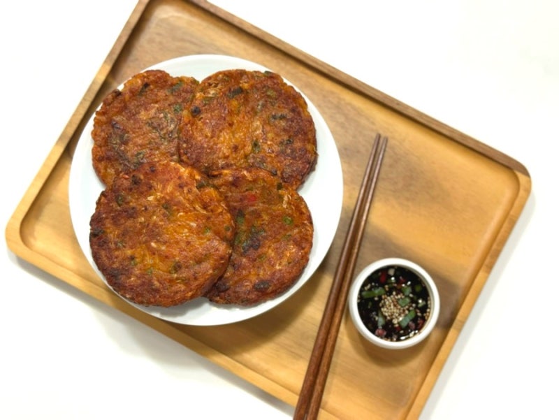 돼지고기 김치부침개 레시피 <간 돼지고기 김치전> 다진 돼지고기 김치전 만들기 <바삭한 돼....