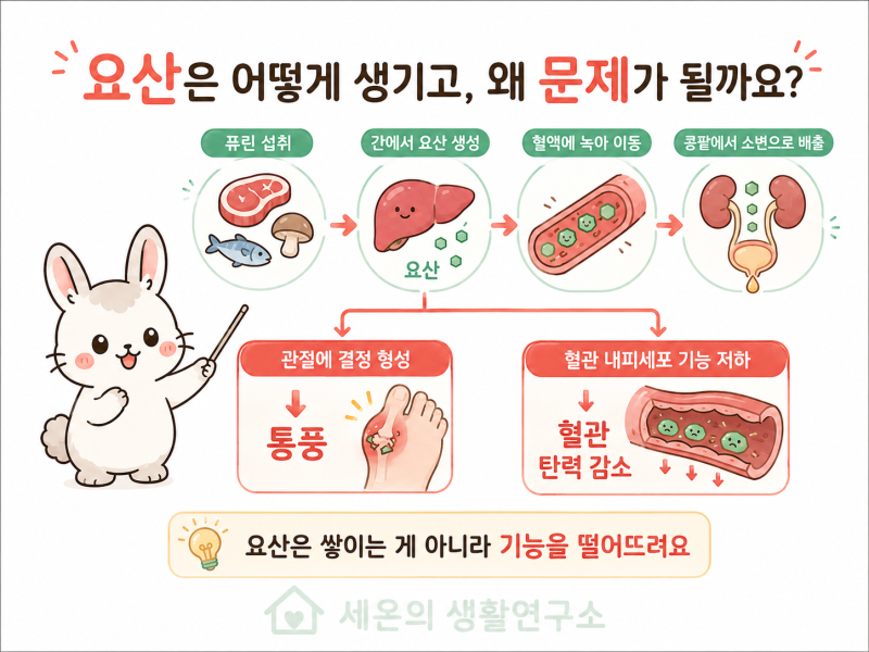 요산 수치 높으면 혈관은 어떻게 되나요?