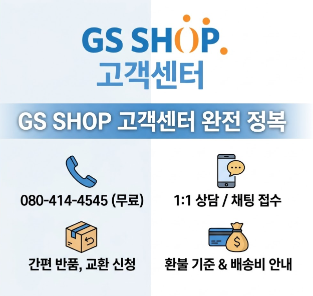 GS SHOP 홈쇼핑 고객센터 전화번호 (+ 반품 교환 환불)