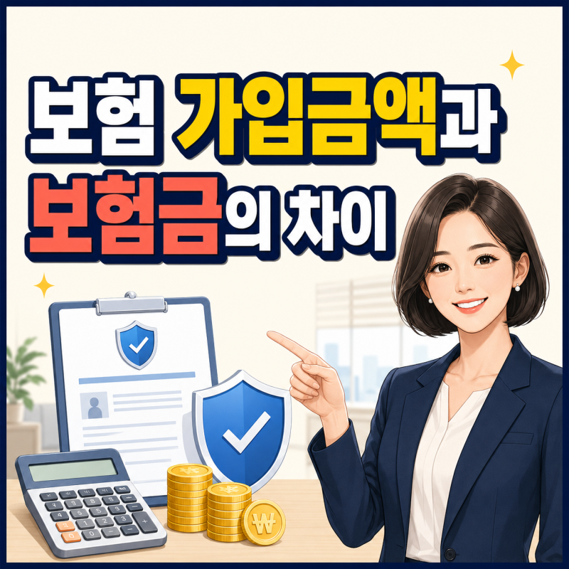 [보험기초] 보험 가입금액과 보험금의 차이, 같은 금액이 아닌 이유