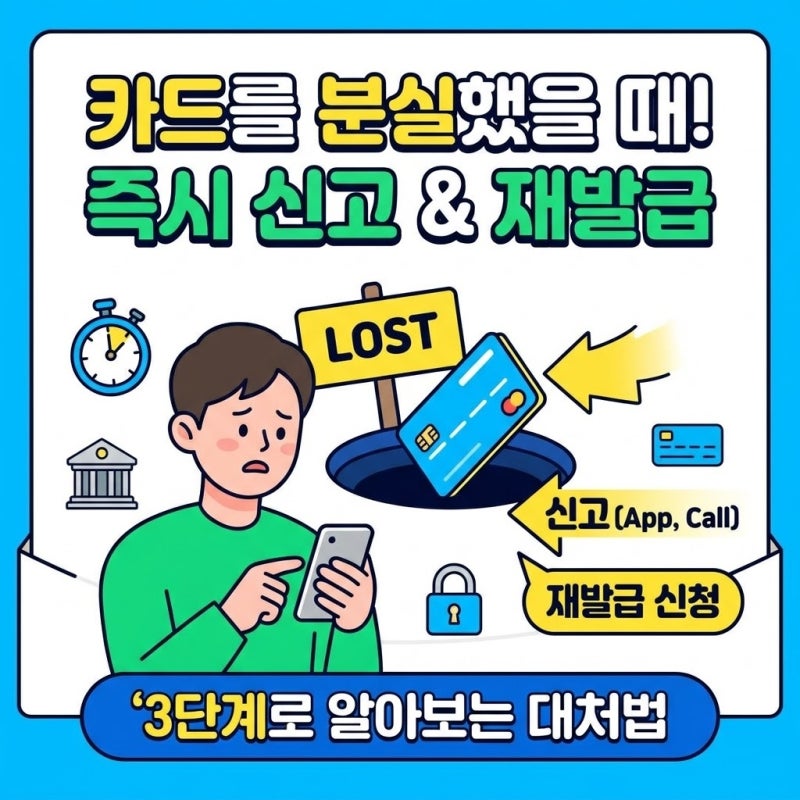 은행별 카드 분실신고 방법 재발급 "신청은 어떻게 해야할까?"