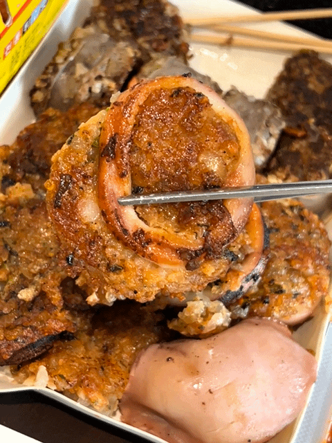 속초 중앙시장 아바이순대 누룽지 오징어순대 맛집 황부자튀김 포장 후기