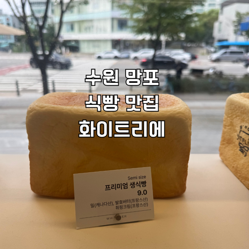수원 망포 식빵 맛집 화이트리에｜아무것도 안 발라도 맛있는 생식빵 후기