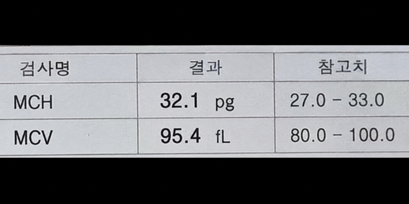 MCH와 MCV가 낮게 나왔을때: 원인과 대처법까지