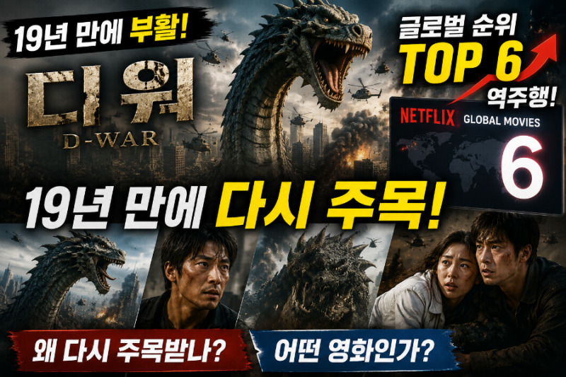 영화 ‘디 워’ 19년 만에 역주행, 넷플릭스 글로벌 6위까지 오른 이유