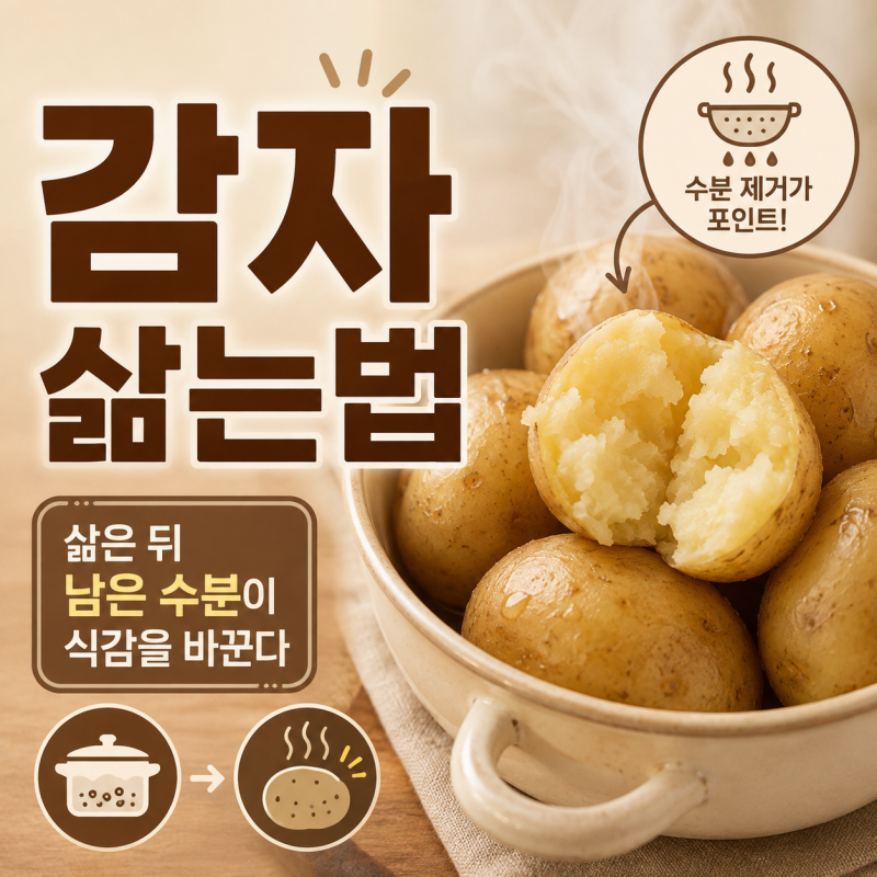 감자 삶는법 시간과 방법, 삶은 뒤 남은 이것이 문제였다