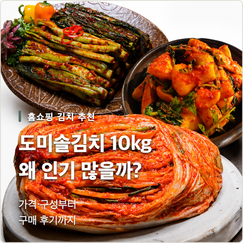 도미솔김치 10kg 후기! 홈쇼핑에서 인기 많은 이유 알아보니