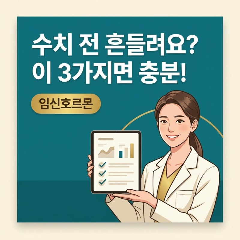 임신호르몬 수치 확인 전, 흔들리지 않기 위해 알아야 할 3가지