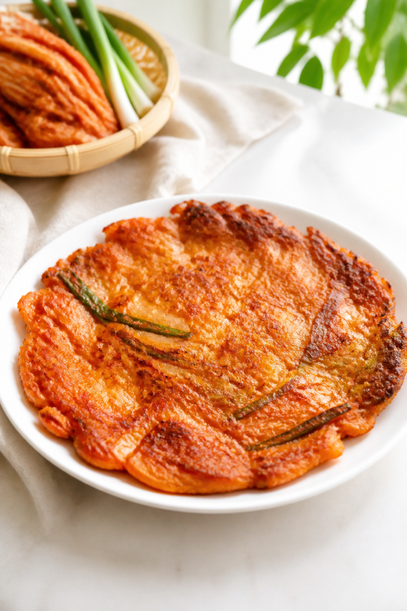 바삭한 김치전 레시피 간단 버전: 부침가루 없이도 맛있게 만드는 방법