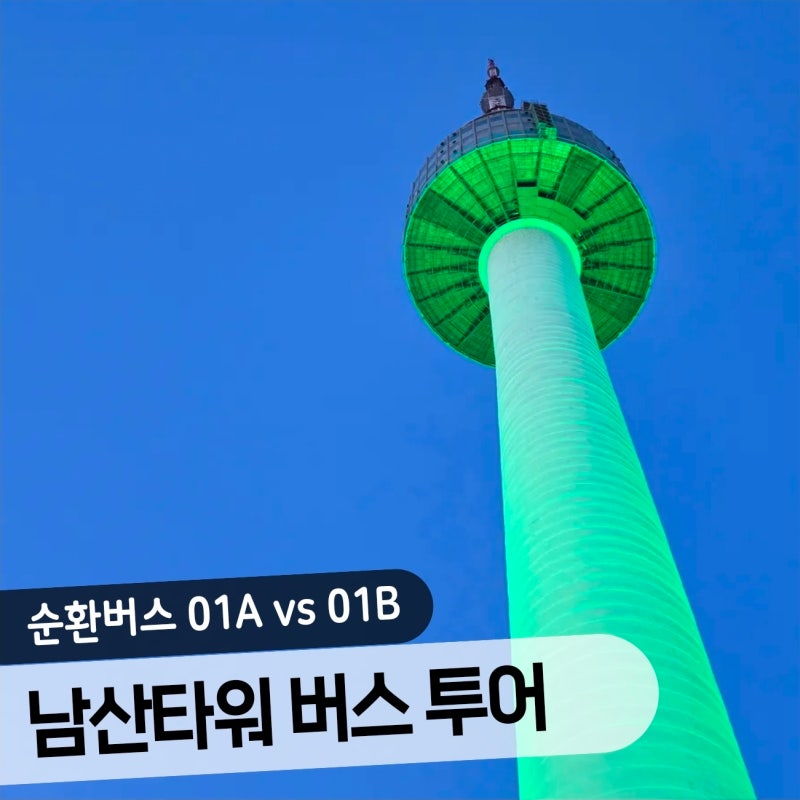 [남산타워] N서울타워 10분 만에 올라가는 법? 01A, 01B 버스 하나면 끝납니다