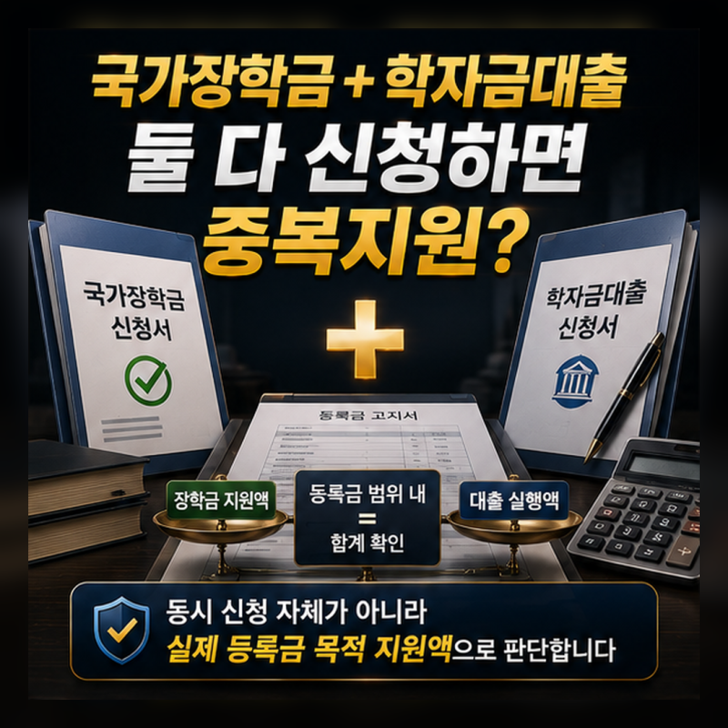 국가장학금과 학자금대출 함께 신청해도 될까? 2026년 2학기 신청·중복지원 정리