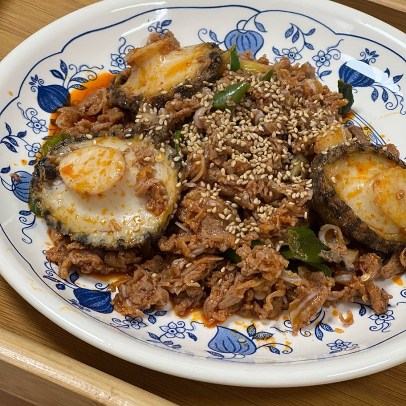 야식 안주 추천! 손질 필요 없는 이지복 순살전복 넣은 전복양념오돌뼈 레시피 (솔직 후기)