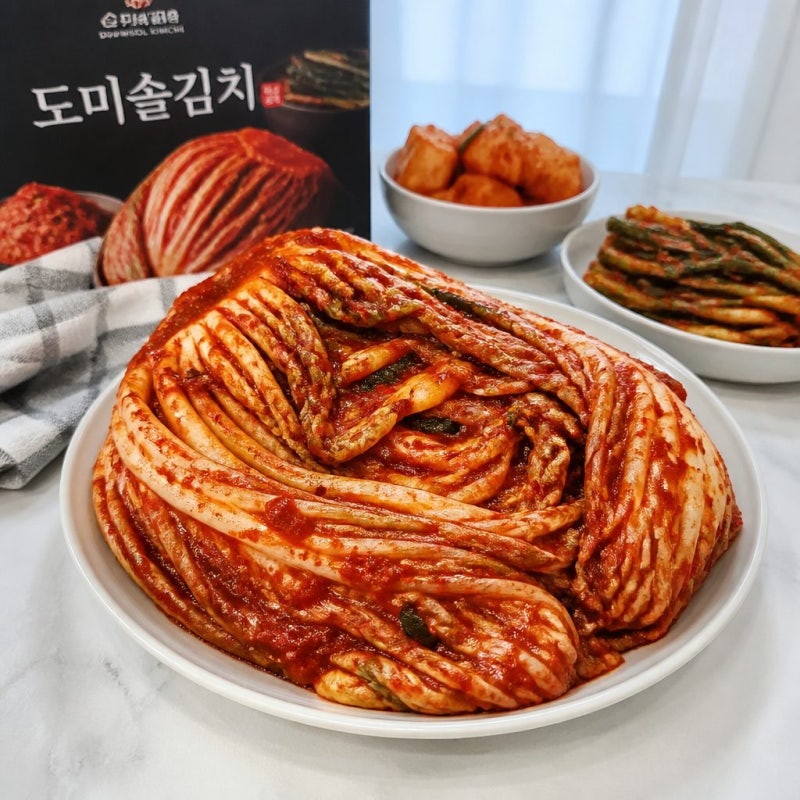 홈쇼핑 도미솔김치 10kg 13kg 후기 가격 맛 포인트 정리
