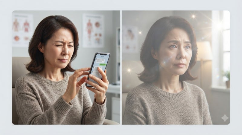 백내장 초기증상과 노안 차이｜40대 이후 눈이 침침할 때 확인하세요