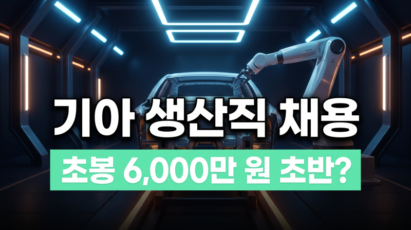 기아 생산직 채용 가이드 (연봉, 스펙, 금누지, 자소서 준비 전략!)