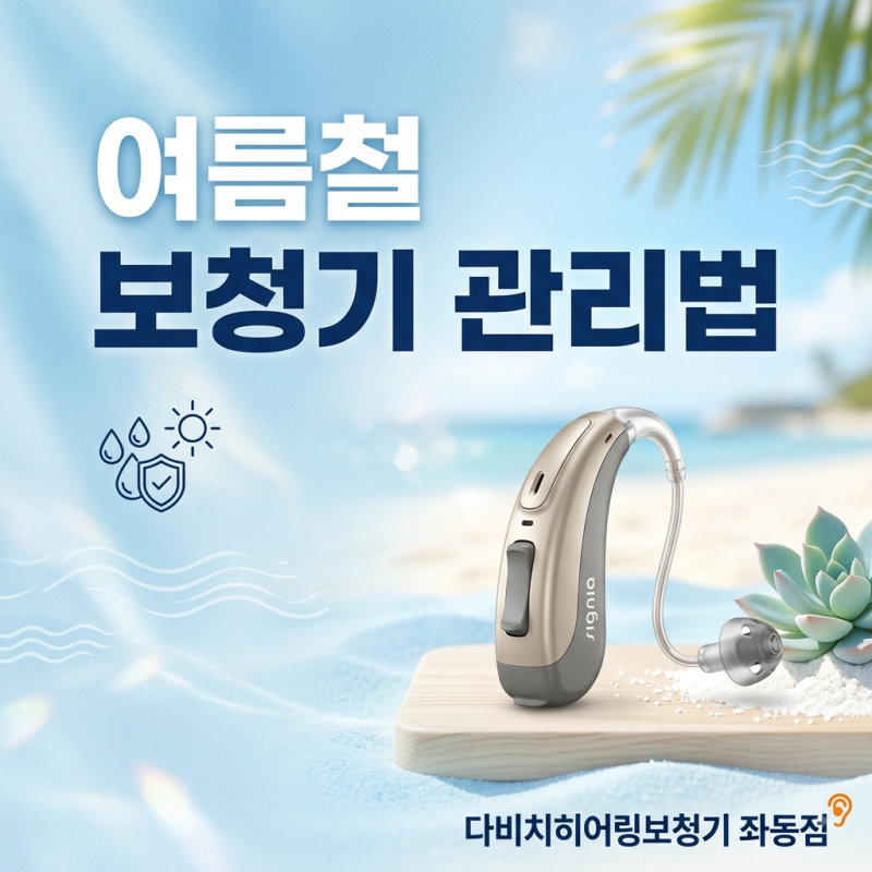 습기와 땀에 약한 여름철 보청기 관리방법! / 장산역보청기 좌동보청기 해운대보청기 부산보....