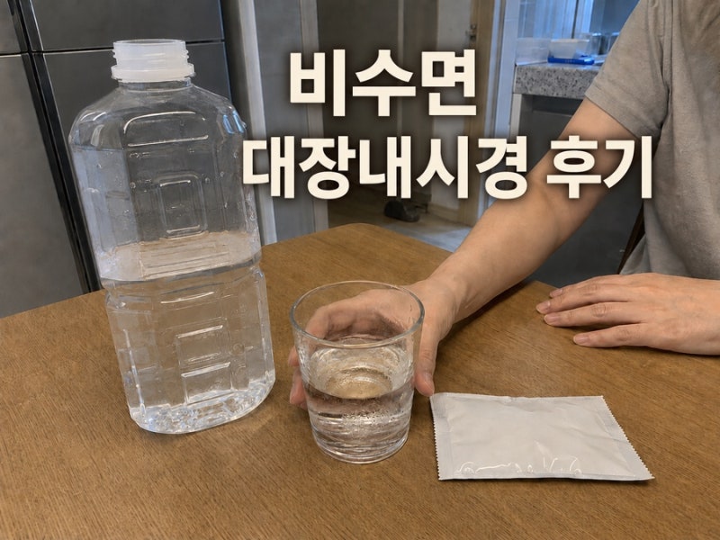 비수면 대장내시경 후기 (위내시경 동시에)
