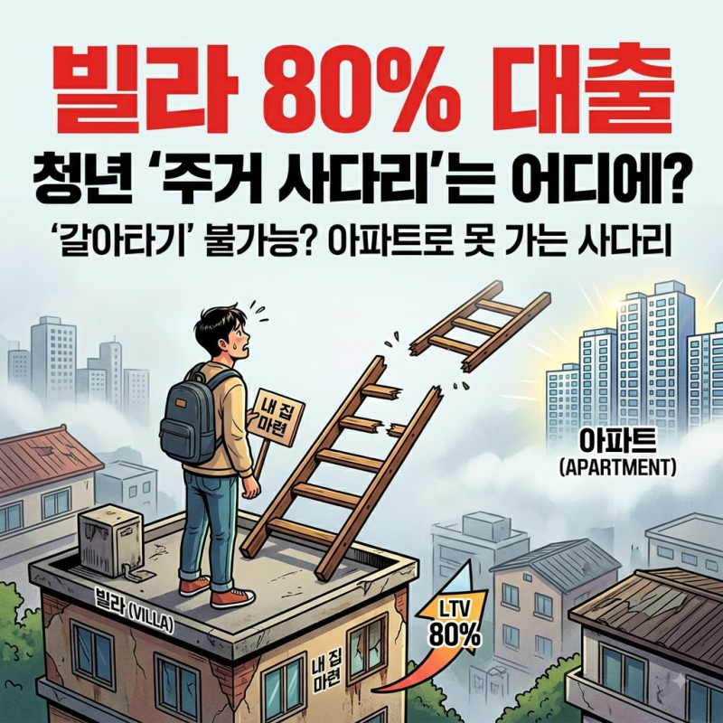 빌라 80% 대출, 청년의 ‘주거 사다리’가 끊기는 순간