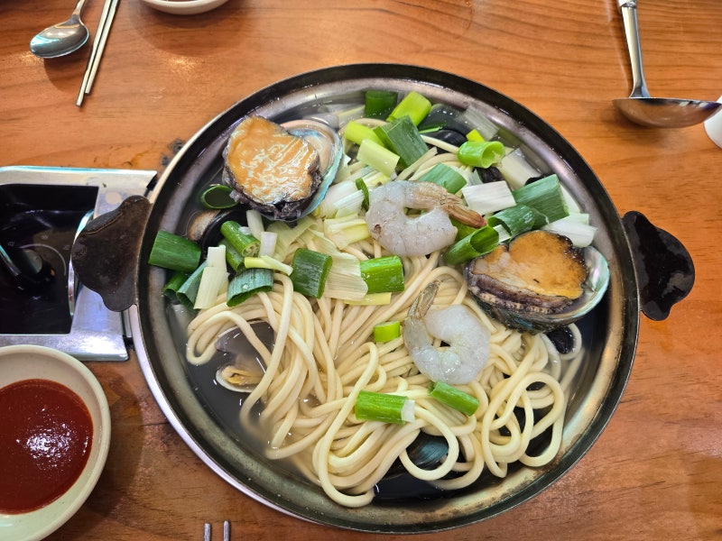 논산 해물칼국수 맛집 강경해물칼국수 해산물이 한가득