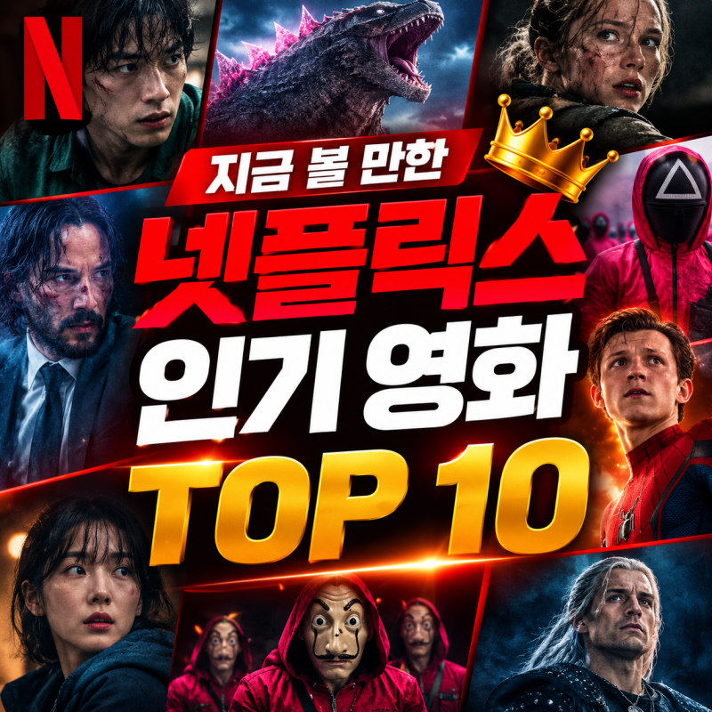 지금 볼 만한 넷플릭스 인기 영화 TOP 10｜요즘 많이 보는 영화 추천