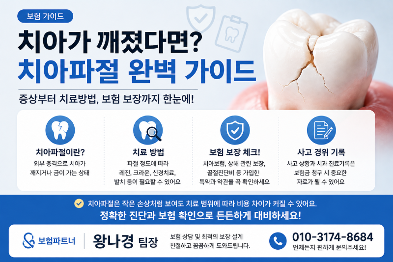 설계사님, 딱딱한거 먹다가 치아가 깨졌어요 ㅠ 치아가 깨졌다면? 치아파절 증상부터 치료방....