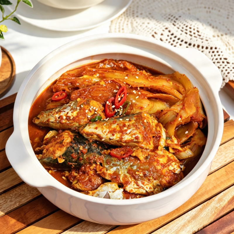밥을 부르는 묵은지 고등어조림 양념 레시피 고등어 김치찜 만들기