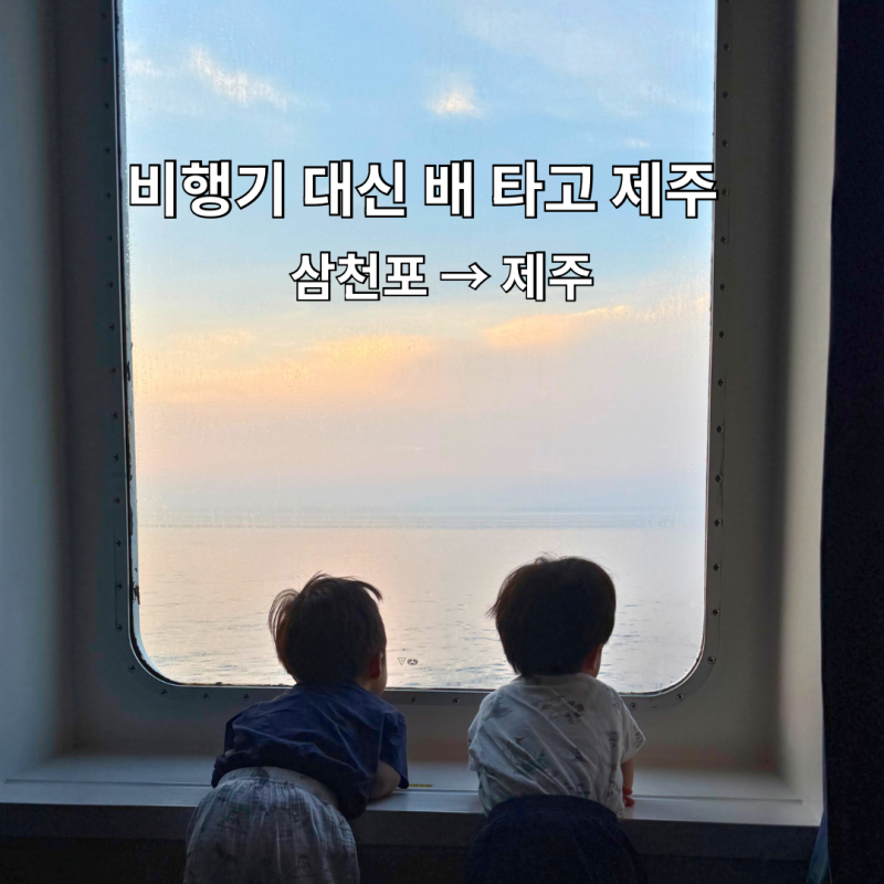 삼천포 제주 배편 오션비스타 제주 후기ㅣ차량 선적하고 아이와 제주도 여행
