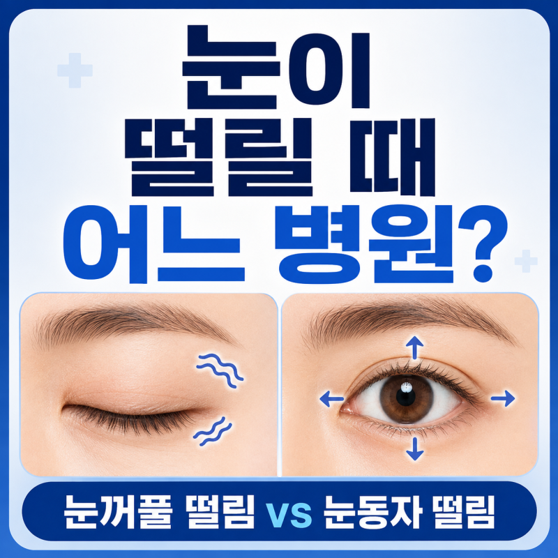 눈 떨림, 언제 병원 가야 할까? 눈꺼풀 vs 눈동자(안진)와 응급실 기준