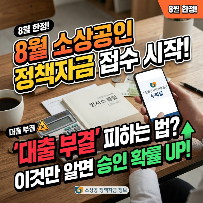8월 소상공인 정책자금 접수 시작! 직접대출 종류와 온라인 신청 방법