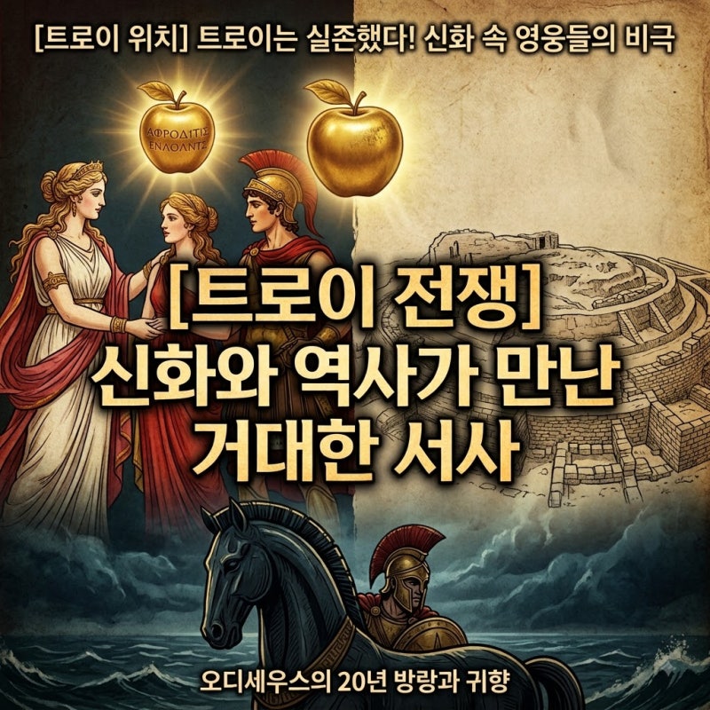 [트로이 전쟁 / 트로이 위치] 신화와 역사가 만난 거대한 서사, '오디세이'의 배경 완전 총정....