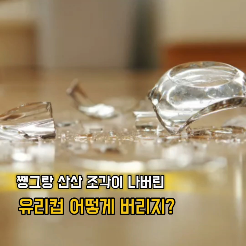 깨진유리 버리는 방법, 재활용일까 일반쓰레기일까? 분리수거 기준