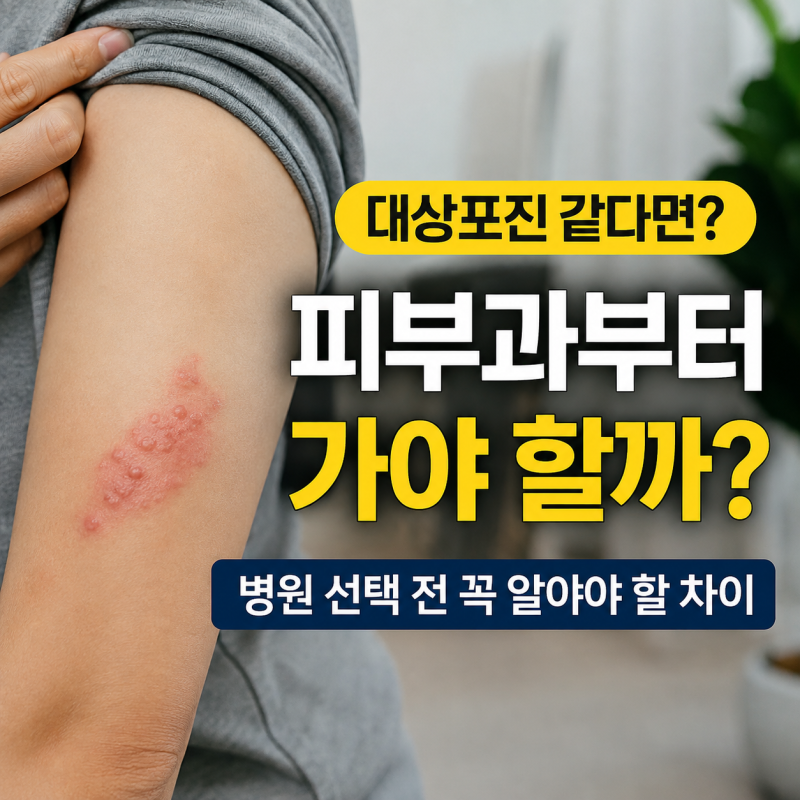 대상포진 같다면 피부과부터 가야 할까? 병원 가기 전 꼭 알아두세요